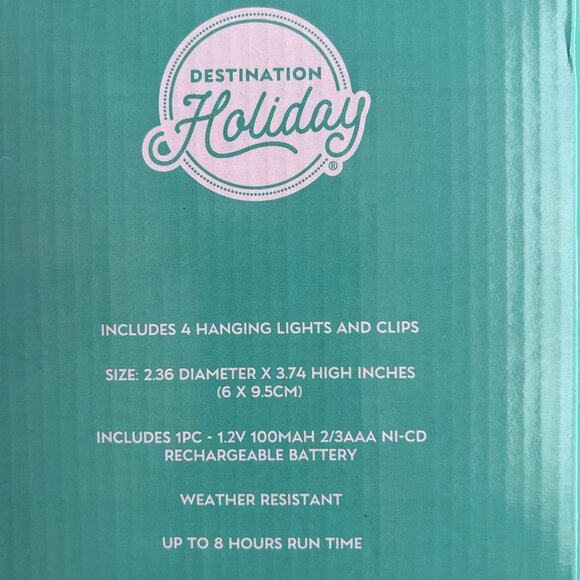 DESTINATION HOLIDAY 197870101545 Lights Color Changing Globe Lights 4-Ct - Picture 5 of 5